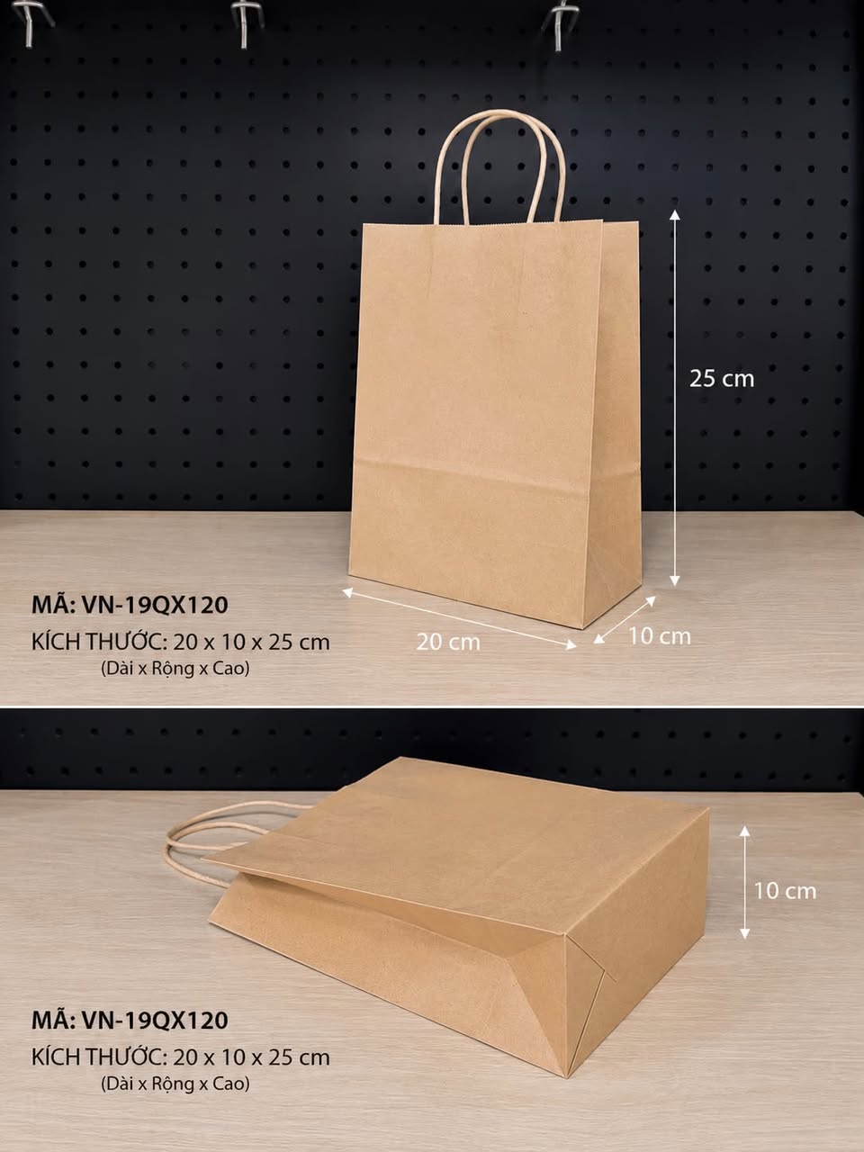 TÚI GIẤY ĐỰNG HỘP CƠM – TÚI KRAFT CÓ QUAI CHO QUÁN CƠM & FOOD DELIVERY